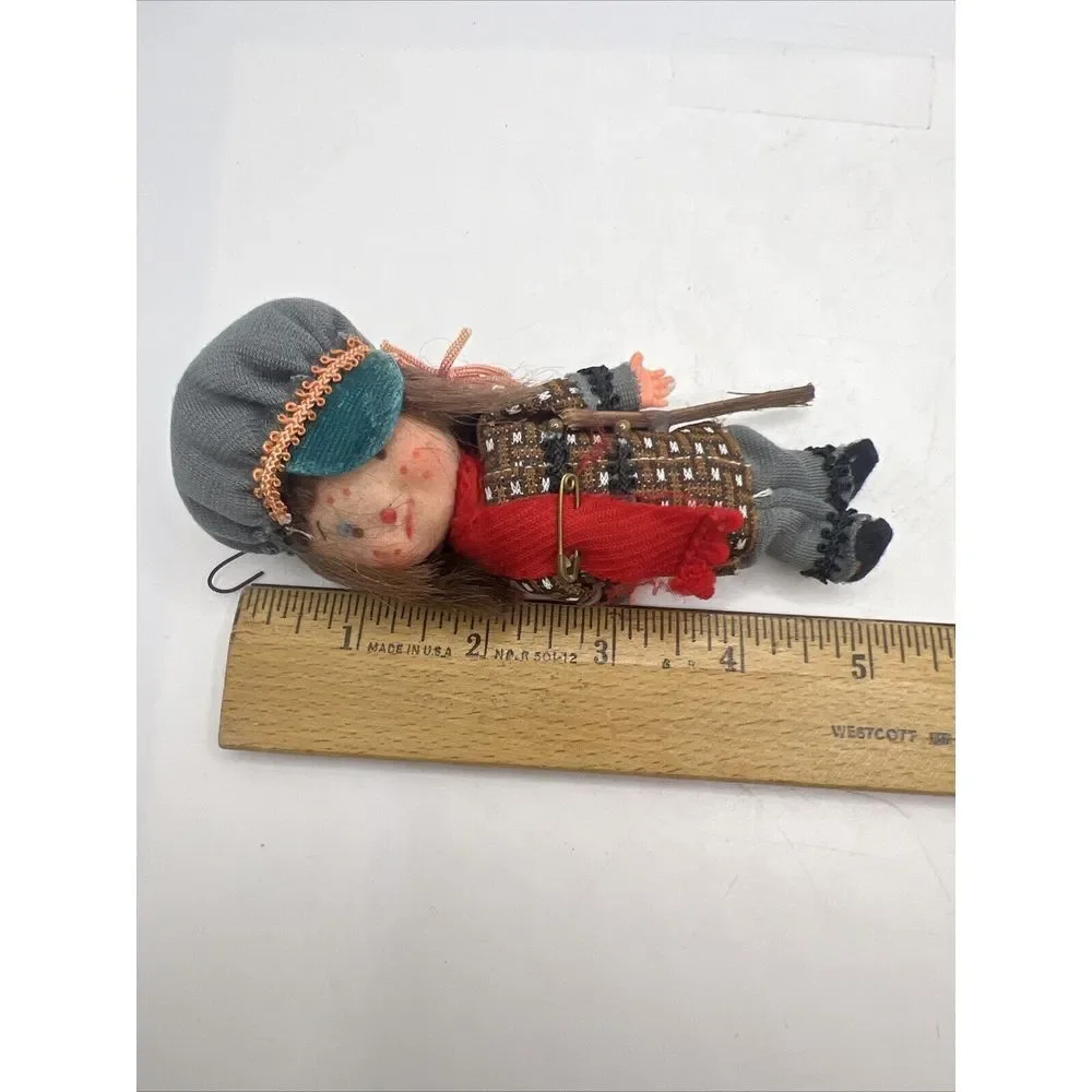 Vintage Kurt S Adler Fabric Felt Flocked Ornament‎